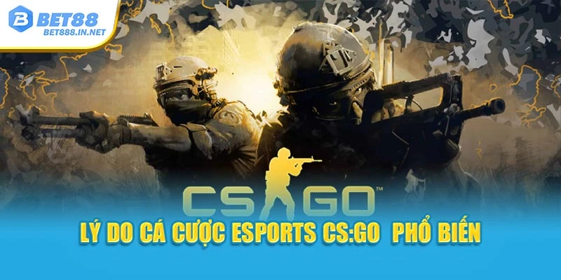 Lý do cá cược Esports CS:GO  phổ biến